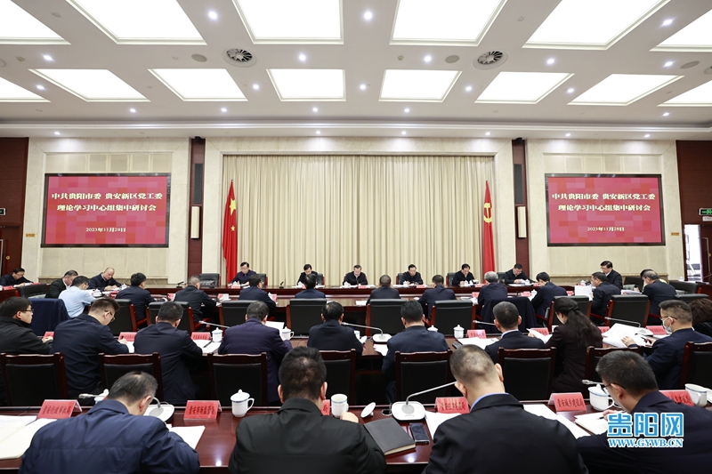 貴陽市委貴安新區黨工委理論學習中心組集中研討會召開