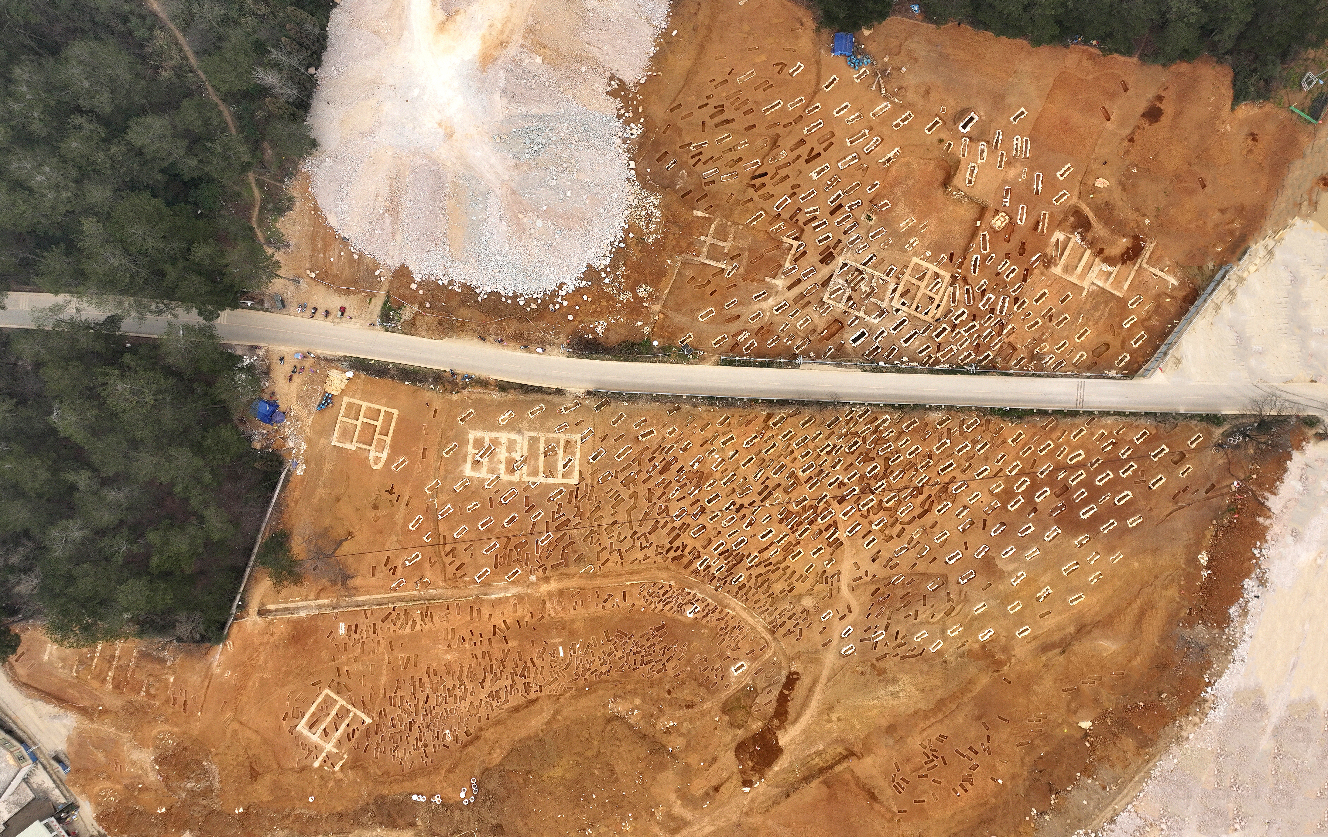 墳壩頂區域航拍圖