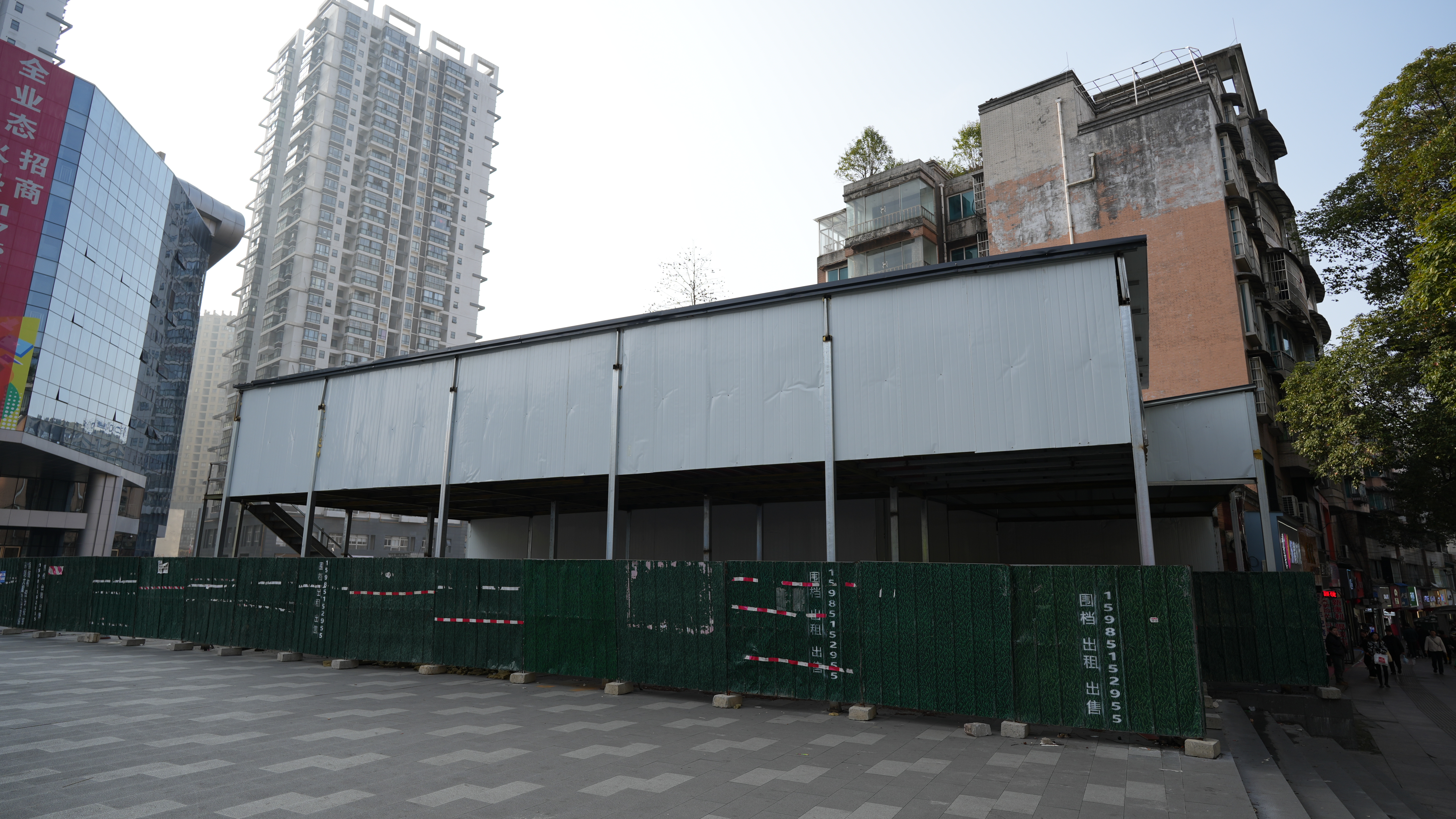 正熙廣場臨時鋼架棚正麵全貌